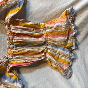 Janie and Jack Multicolor Striped Romper